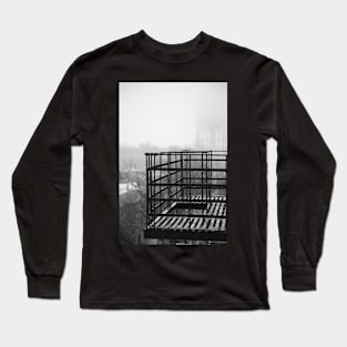 Foggy Fire Escape Long Sleeve T-Shirt